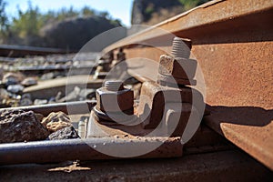 Railroad bolts detail