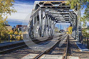 Railroad bridge, minneapolis