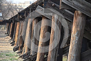 Railroad Bridge near Downtown Fort Worth Texas