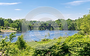 Railroad bridge over the Androscoggin River