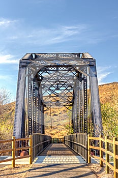 Railroad Bridge Over Iron Horse Trailhead