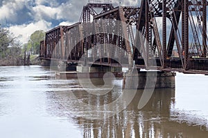 Railroad bridge over the Ouachita river