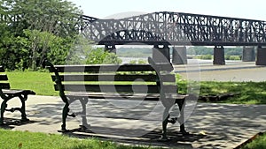 Railroad Bridge Over Them Mississippi River Memphis