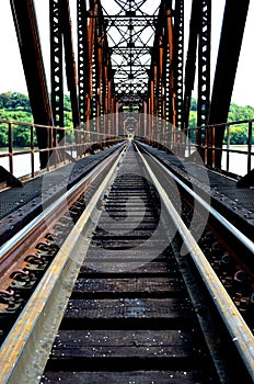 Railroad Bridge Perspective photo