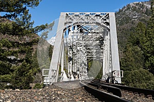 Railroad bridge at Tobin Twin Bridges