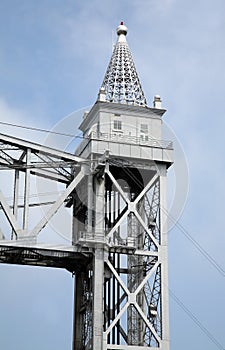 Railroad bridge turret
