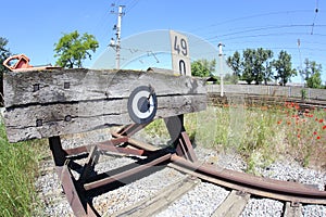 Railroad buffer stop