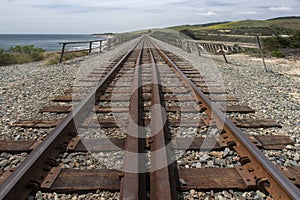 Railroad at California Big Sur