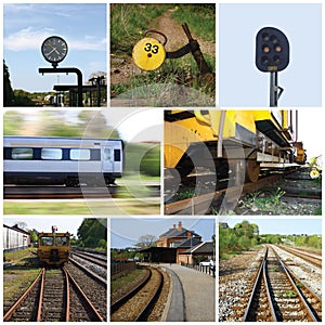 Railroad collage