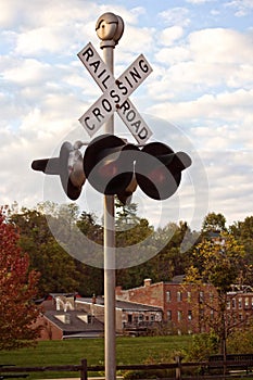 Railroad Crossing in Galena, Illinois