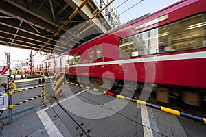 Railroad crossing, Kawasaki Japan