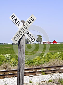 Railroad Crossing Sign III photo