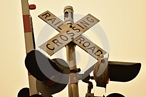 Railroad Crossing Signal Close Up