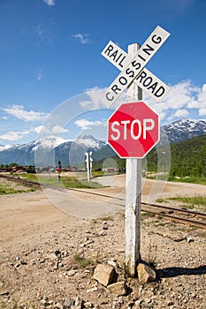 Railroad Crossing, Stop Here