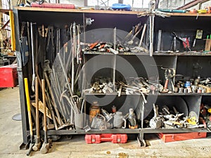 Railroad engineer tool cart