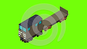 Railroad flatcar icon animation