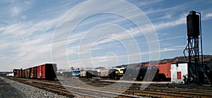 Railroad freight yard