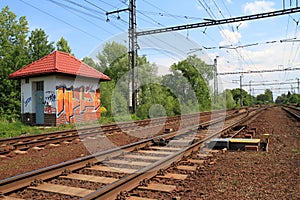 Railroad and graffiti