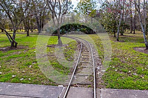 The railroad at Hermann Park Houston Texas USA