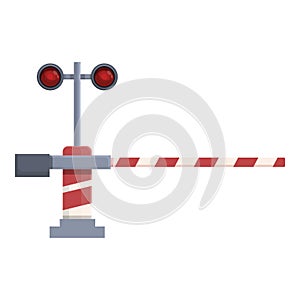 Railroad icon cartoon vector. Train rail