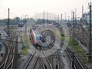 Railroad infrastructure for goods and passenger transportation system
