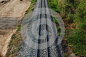 The railroad intended for the train to run.