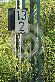 Railroad Mileage Marker photo