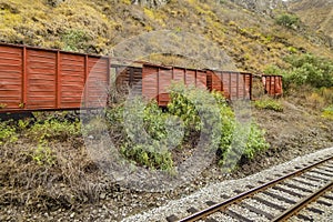 Railroad at Nariz del Diablo Trip Alausi Ecuador photo