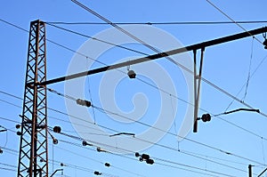 Railroad overhead lines