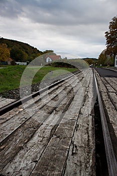 Railroad rails railroad rails metal.