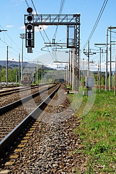 Railroad and shunter in Tuscany