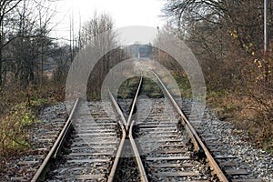 Railroad Single Switch, One Line Is Blind
