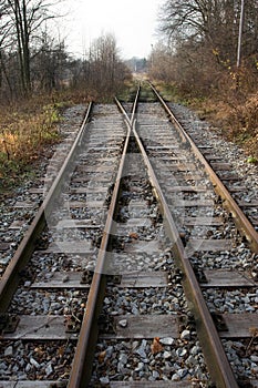 Railroad Single Switch, One Line Is Blind