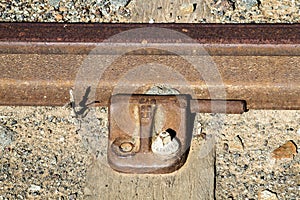 Railroad sleeper, rail and rail tie