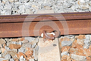 Railroad sleeper, rail and rail tie