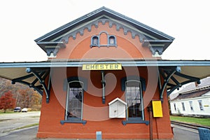 Railroad station in Chester, VT