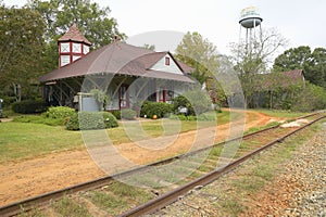 Railroad station at historic Andersonville Georgia