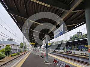 railroad station for public transportation through the city