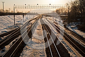 Railroad tracks