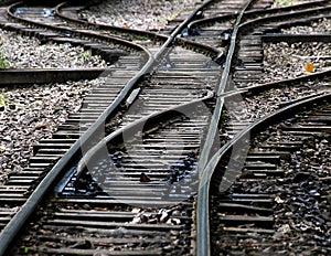 Railroad tracks photo