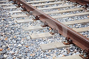 Railroad tracks background