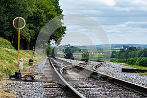 Railroad Tracks in the Countryside