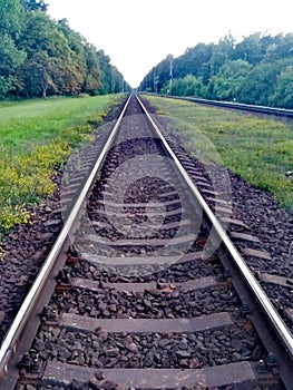 The railroad tracks go a long way