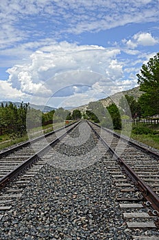 Railroad Tracks HDR