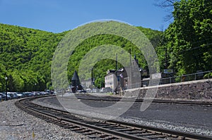 Lehigh rail tracks Jim thorpe Pennsylvania