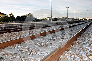Railroad tracks, Leiria, Portugal