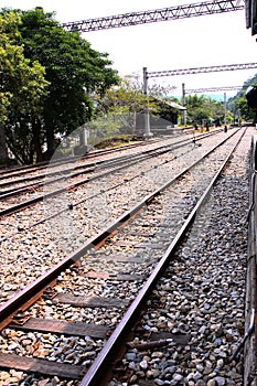 Railroad tracks next to Sanyi Railway Station