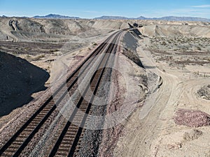 Railroad tracks in Northern Arizona