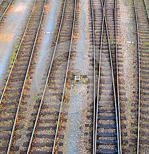 Railroad tracks overview