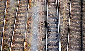 Railroad tracks overview